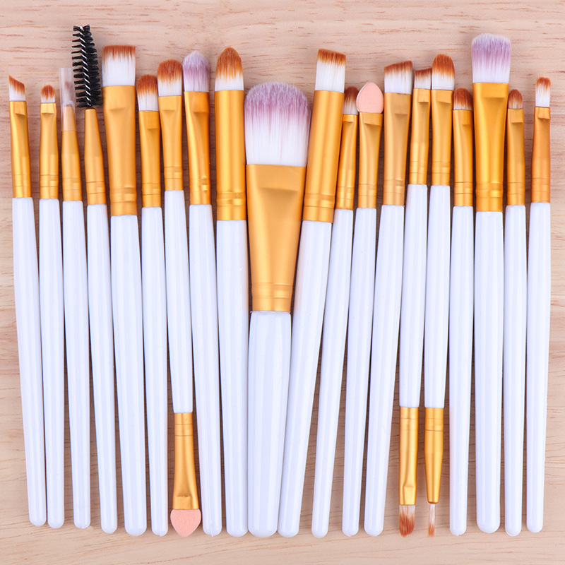 High Quality 20 Pcs Makeup Brush Set Private Label Wholesale Eyeshadow Tool Face Concealer Blush
