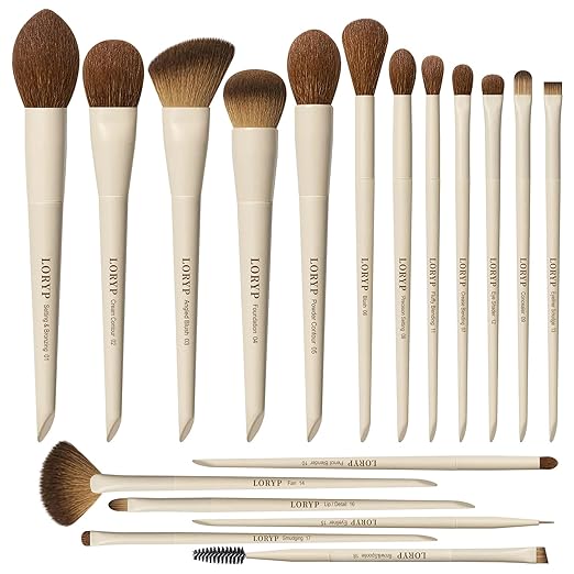 JLY Vegan Luxury Makeup Brush Set Manufacturer Custom logo 18pcs/set Mini Travel Makeup Brushes for Girl