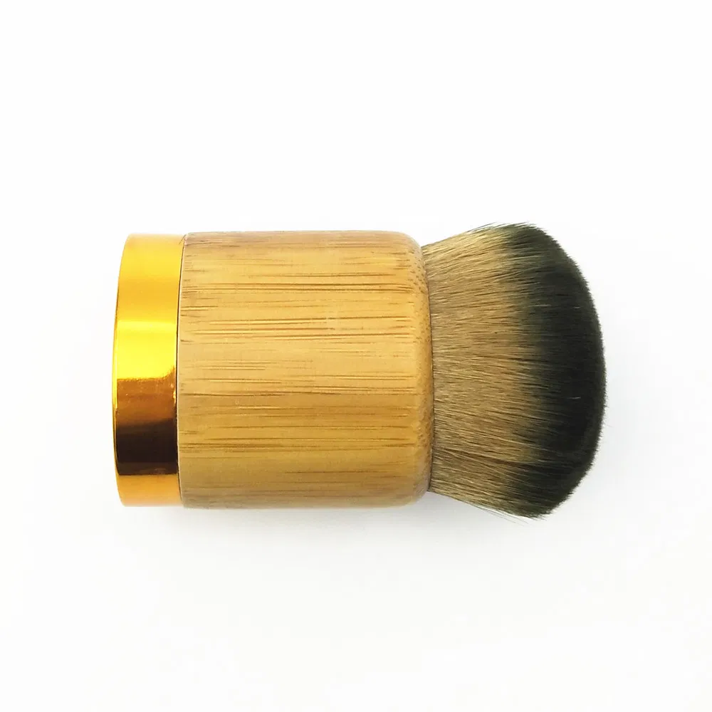 Eco-Friendly Bamboo Handle Kabuki Powder Beauty Tool Foundation Makeup Brush Detail 2