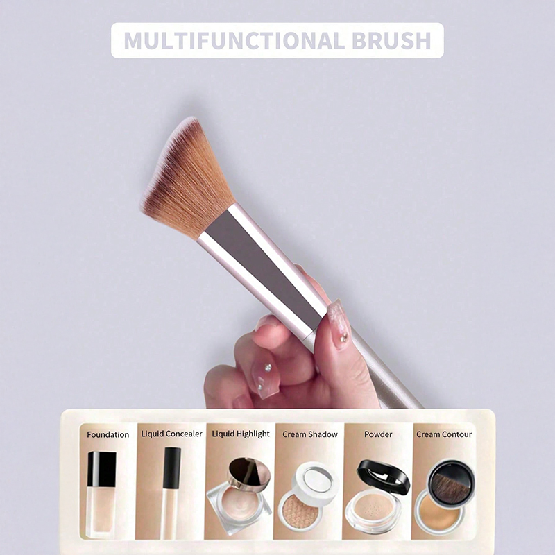 14PCS Metal Handle Synthetic Fibre Bristles Makeup Brush Set Full-face &amp; Eye Brushes Customizable Brand High-end Beauty Tools