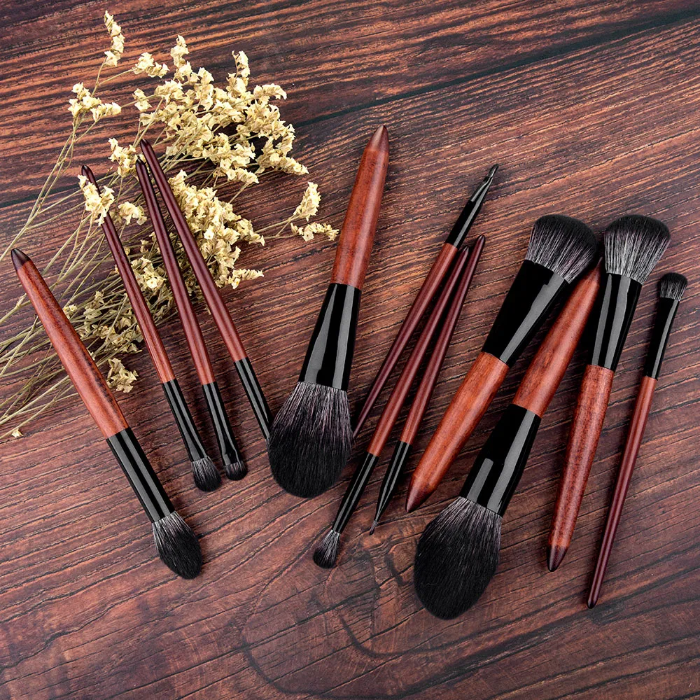 Wholesale Makeup Brush Vintage Makeup Brush Set for Contour Foundation Lipstick Eyeshadow Powder Brush