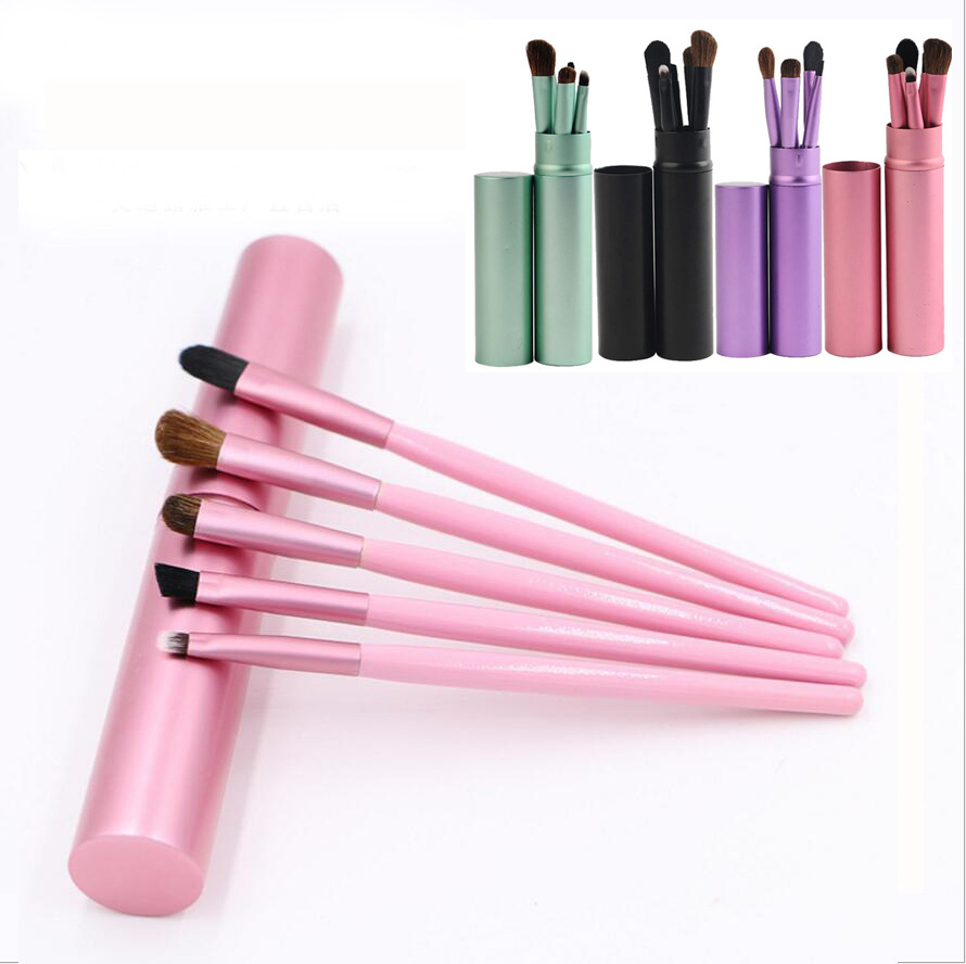 Makeup Brush Set Cylinder Column