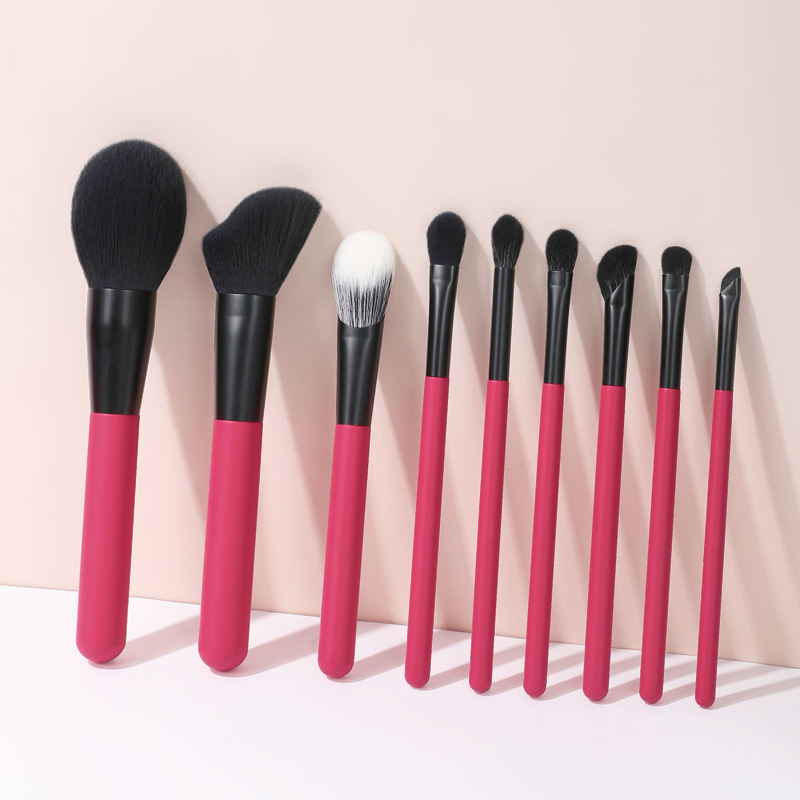 Makeup Brush Factory Wholesale Makeup Brush Set 9pcs Powder Blusher Foundation Eyeshadow Brush Professional Make up Tools