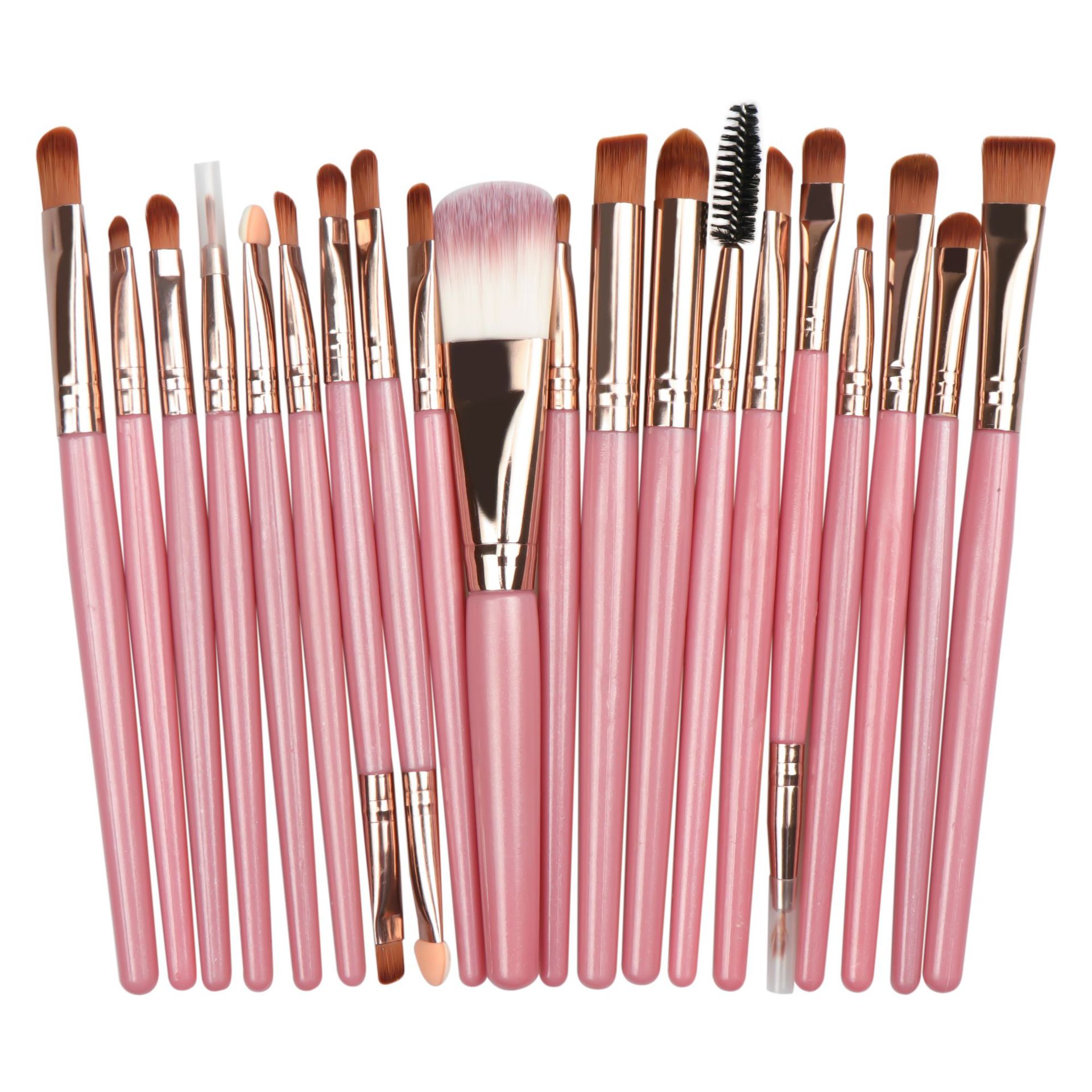 High Quality 20 Pcs Makeup Brush Set Private Label Wholesale Eyeshadow Tool Face Concealer Blush