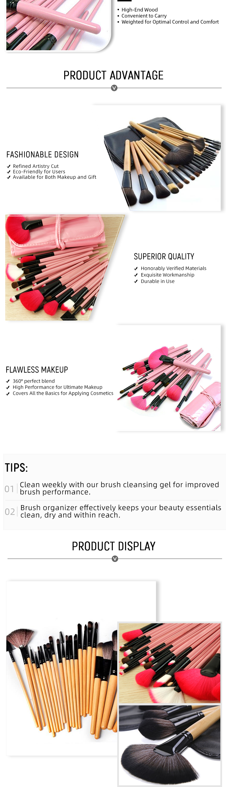Makeup Brush Set Features