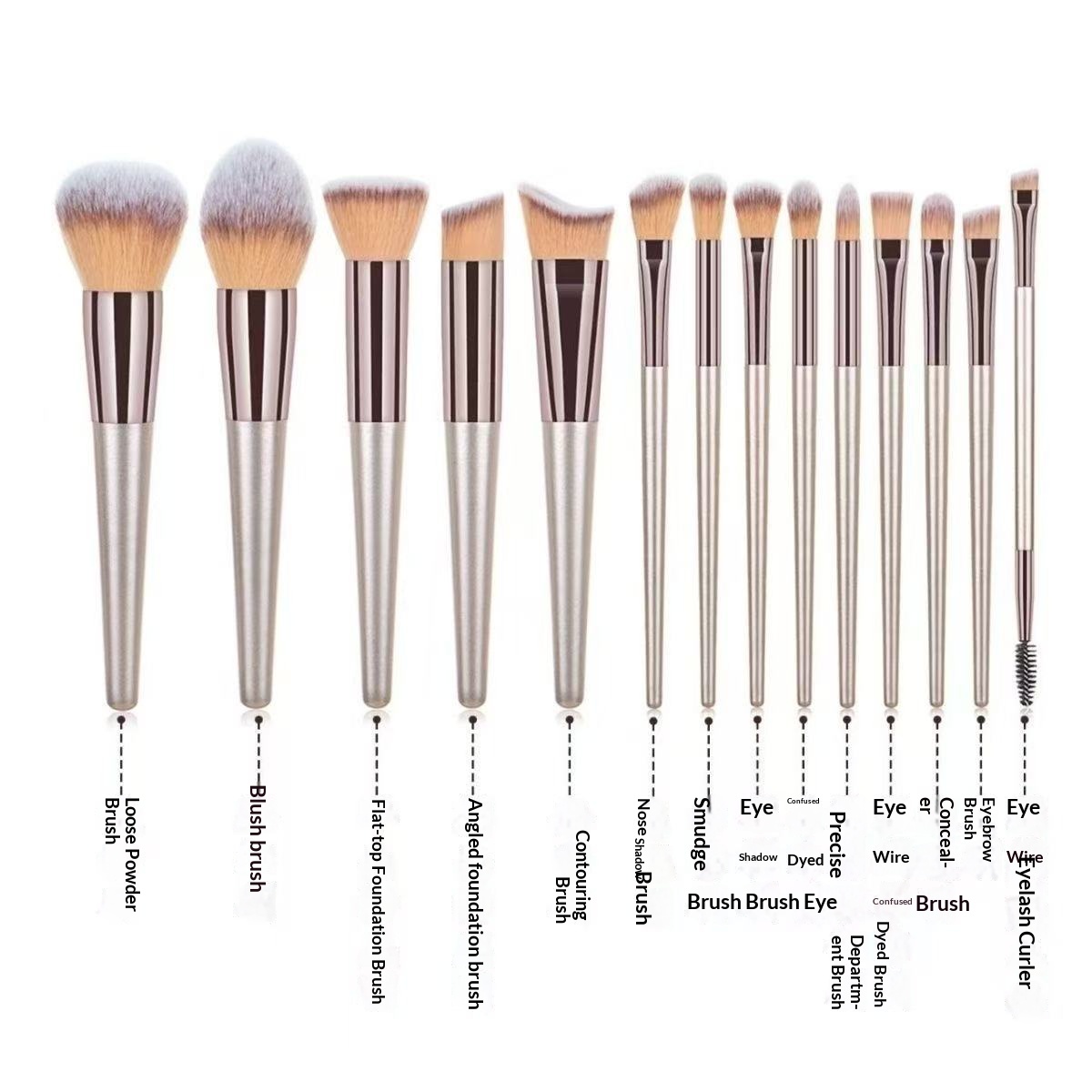 OEM Factory Custom Logo Synthetic Fibre Soft Touch Makeup Brushes Face Eye Full Coverage Beauty Professional Makeup Brush Set