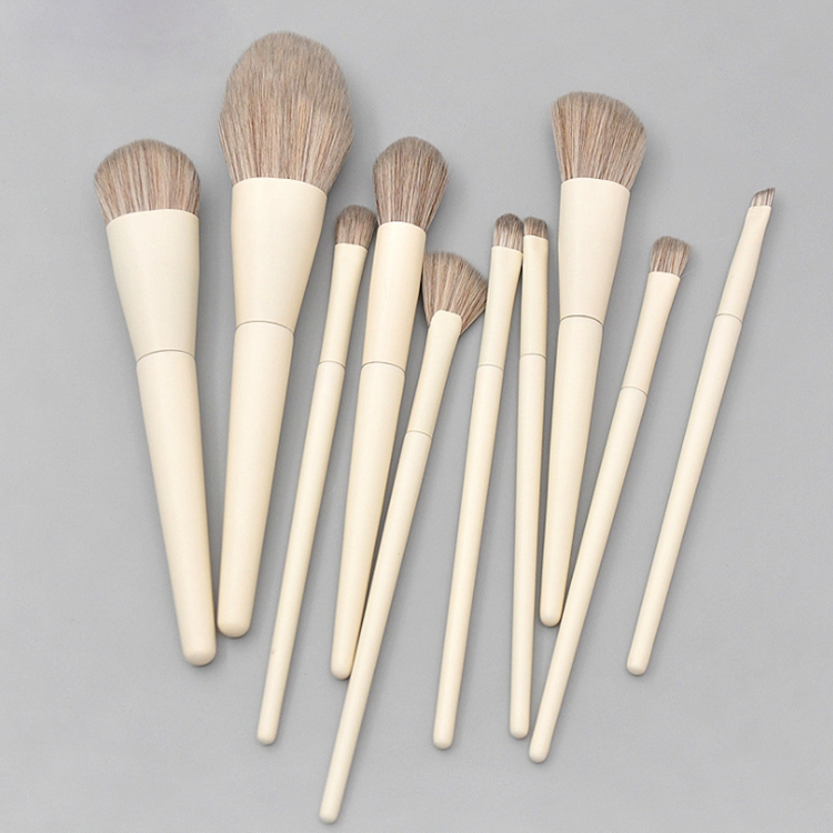 10 PCS Powder Foundation Makeup Brush Face Loose Makeup Brush Contour Blusher Brush Set Private Label