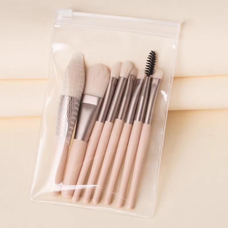 Wholesale Professional 8Pcs Travel Mini Makeup Brush With PU Bag