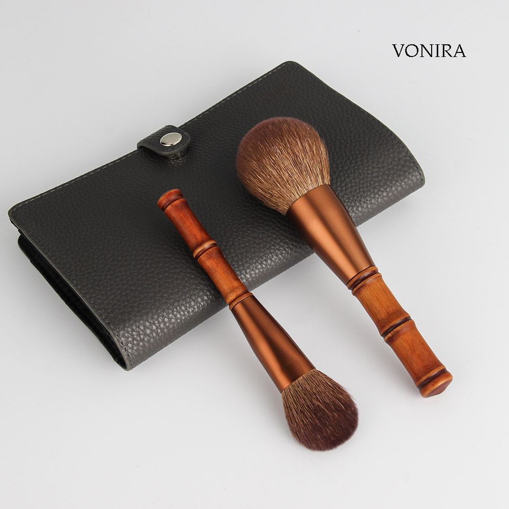 Vonira Beauty Hot Selling 7pcs Makeup Tools Eco Friendly Personalized Custom Private Label Professional Bamboo Makeup Brush Set