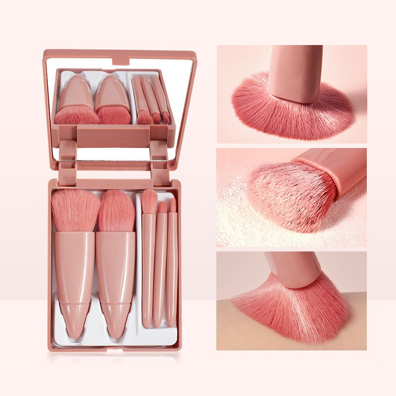 5Pcs Makeup Brushes Tool Set Cosmetic Powder Eye Shadow Foundation Blush Blending Soft Fluffy Make up Brush