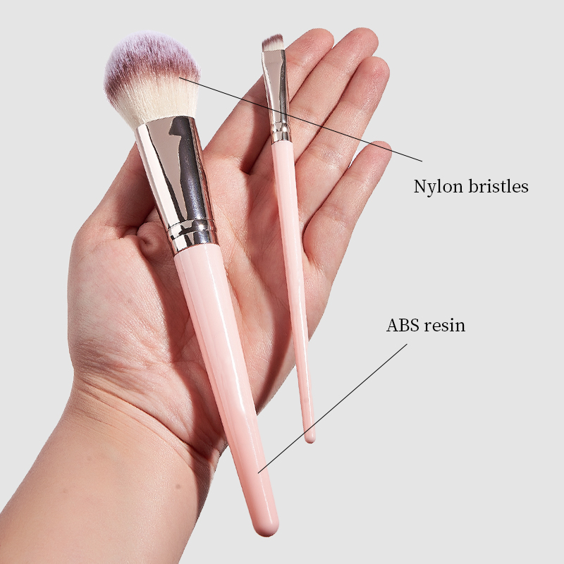 18pcs Professional Pink Makeup Brushes Soft Synthetic Hair Aluminum Tube Plastic Handle Full Face Makeup Brush Set with Box