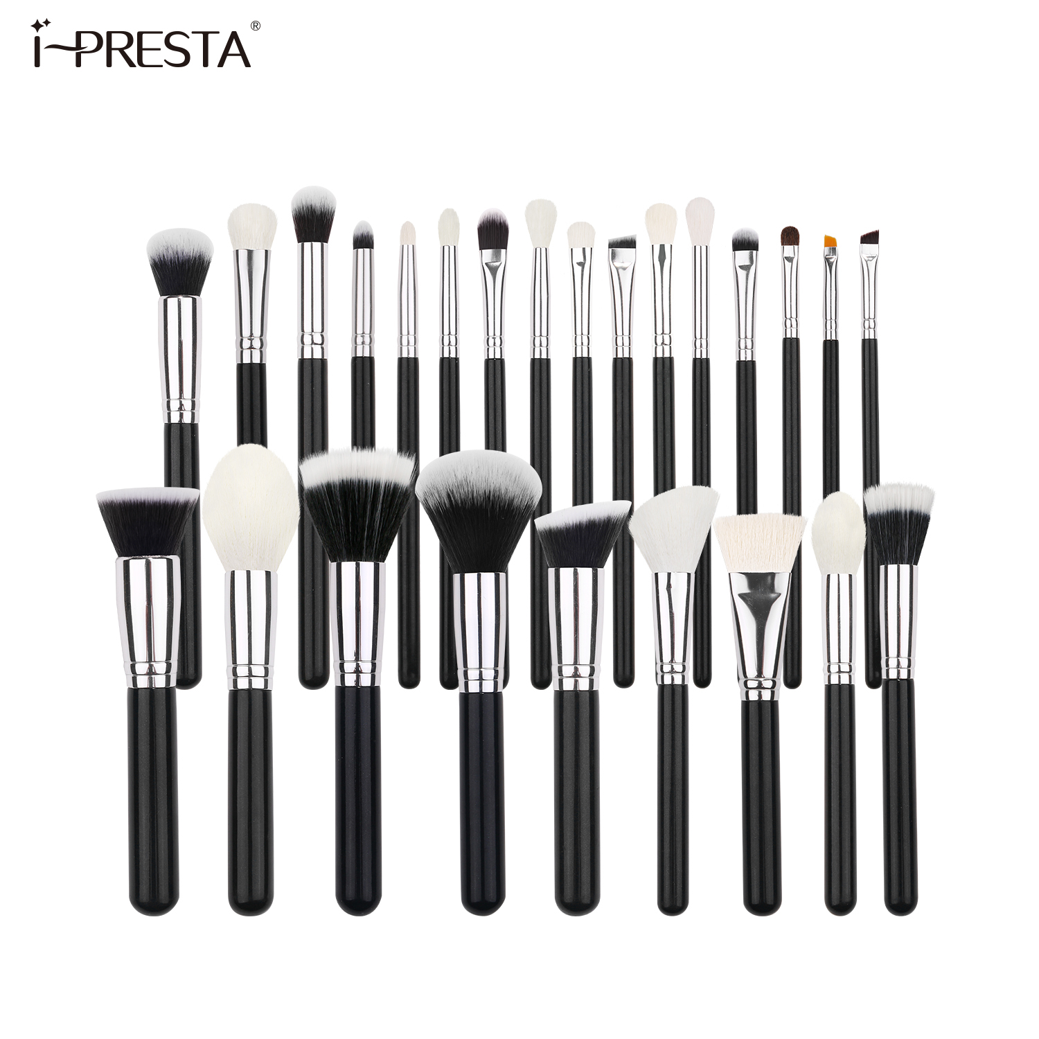 2024 Makeup Brush Set 25pcs Premium Cosmetic Brush for Foundation Blush Concealer Eye Shadow Eyebrow Black Make up Brush