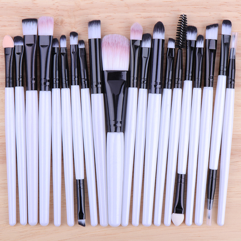 High Quality 20 Pcs Makeup Brush Set Private Label Wholesale Eyeshadow Tool Face Concealer Blush