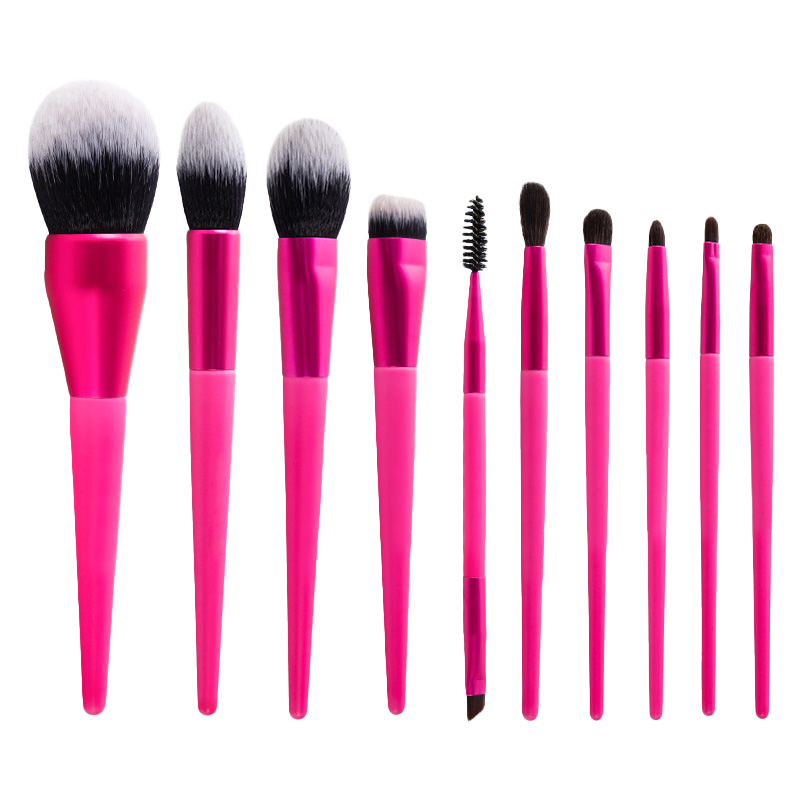 Rose Gold Premium Makeup Brush Set Professional Cosmetic Kit With Box Packaging OEM/ODM Custom Logo Face Powder Brushes