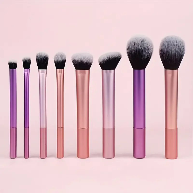 8pcs/set Makeup Brush Kit Soft Synthetic Hair Make up Brushes Foundation Blush Eyeshadow Cosmetic Makeup Tools