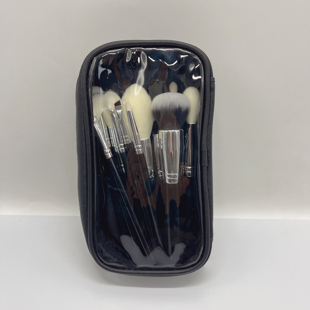 15pcs Wood Handle Makeup Brush Set Goat Natural Hair Professional Cosmetic Private Label Makeup Brushes With Bag