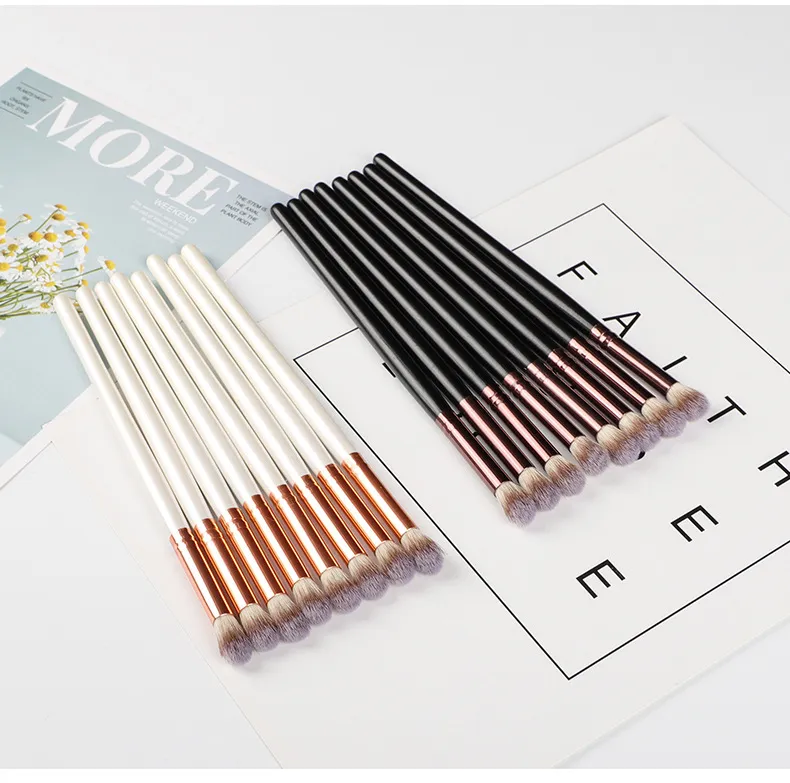 Wholesale Eyebrow Eyeliner Brush Angled Flat Eyebrow Comb Professional Beauty Makeup Brush for Lash Eye Brow Brush