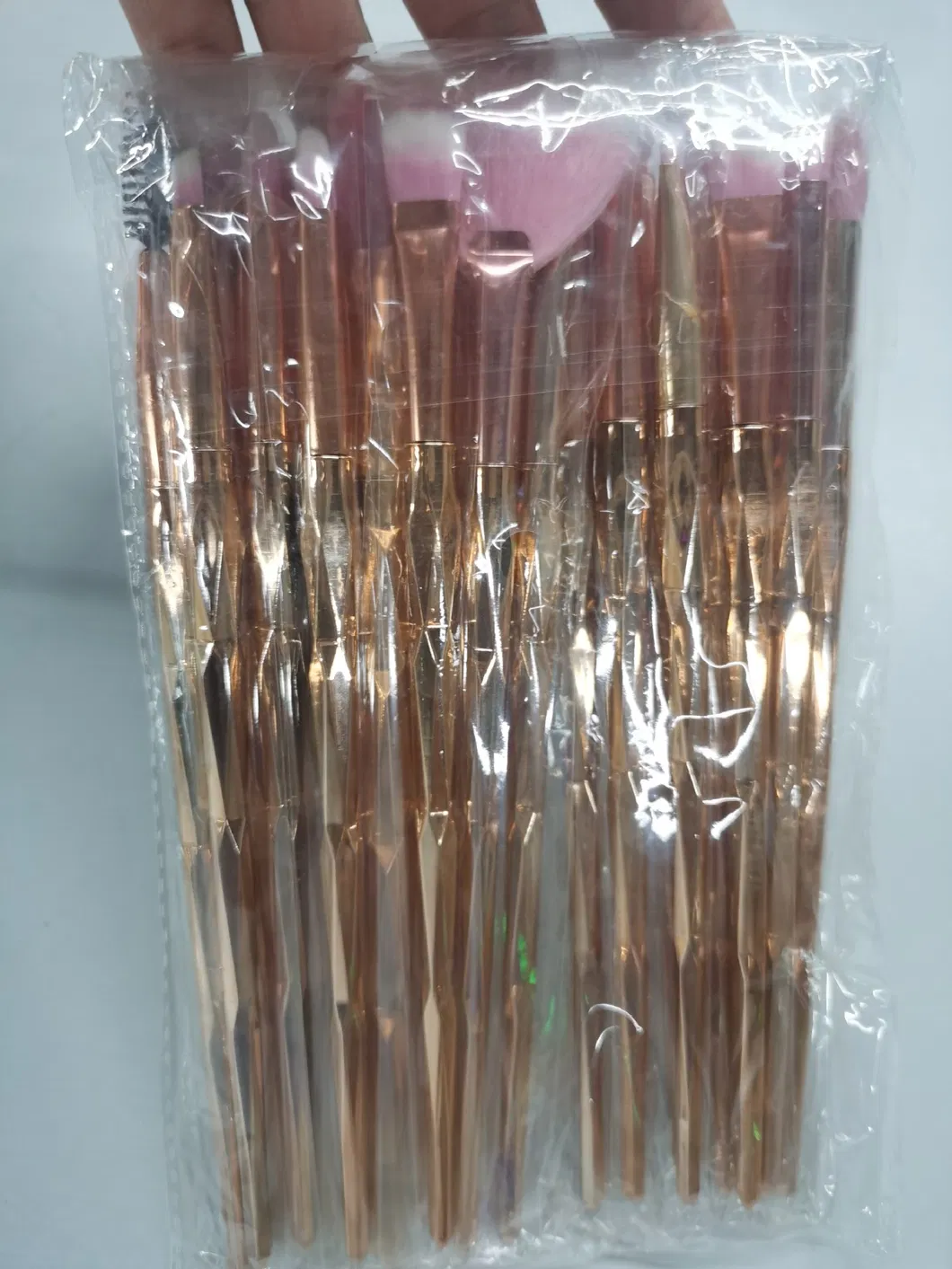 20 PCS Makeup Brush Set Diamond Transparent Handle Eye Shadow Multi-Face Eye Makeup Brush