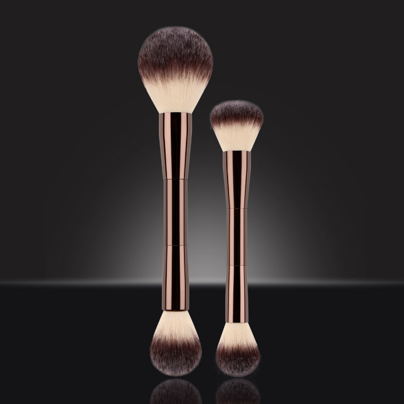 Complete 20-Piece Makeup Brush Set Loose Powder Eyeshadow Concealer Lip Brushes-Nylon Bristles Metal Handles Beauty Tool Kit