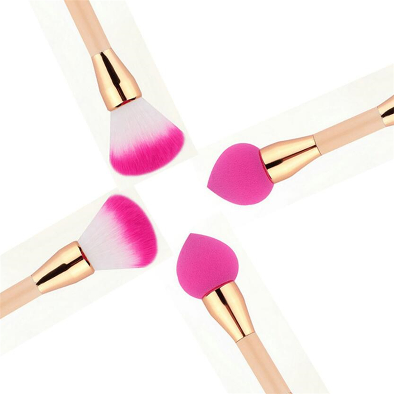 Double Ends Multifunction Makeup Blending Powder and Foundation Brush