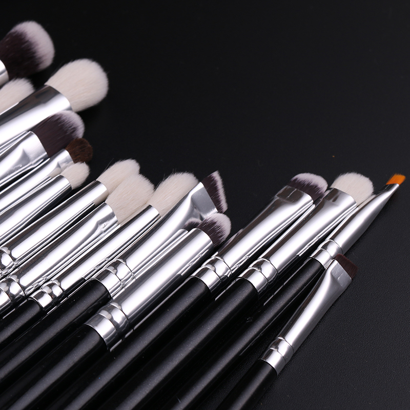 2024 Makeup Brush Set 25pcs Premium Cosmetic Brush for Foundation Blush Concealer Eye Shadow Eyebrow Black Make up Brush