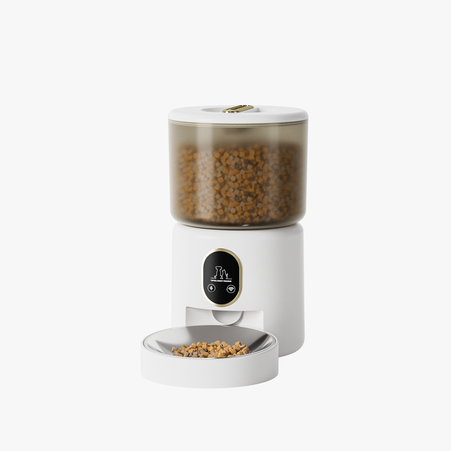 Large Capacity App Control Scheduled Feeding WiFi Bluetooth 304 Stainless Steel Automatic Smart Pet Food Feeder for Indoor Pets