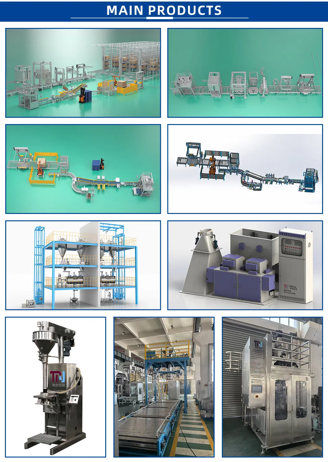 High-Speed Automatic Packing System for Large Bags and Products
