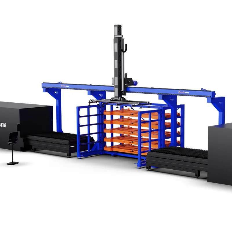 Advanced One-Side Gantry Feeding System with Auto Material Storage