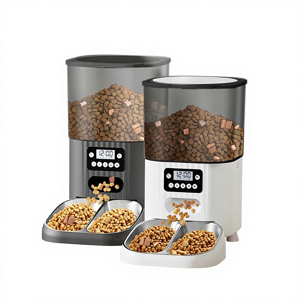 Factory-Direct New Smart Pet Feeder Timed Portion-Controlled Waterproof Removable 4L Charge for Cats Dogs Food Dispenser