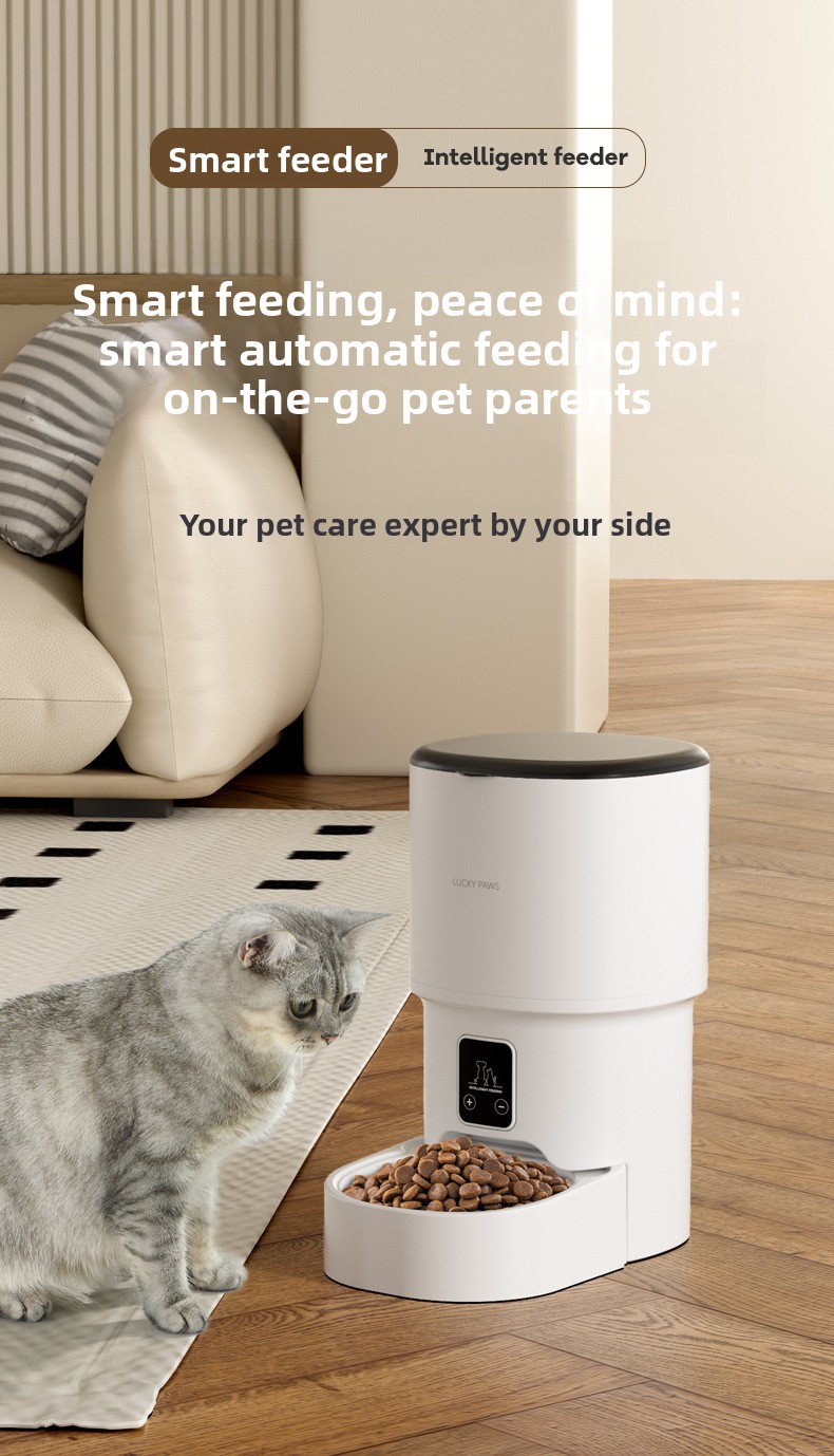 Smart Pet Feeder HD Camera Video Remote View Voice Intercom App Control Automatic Timing Pet Food Dispenser Cats Dogs