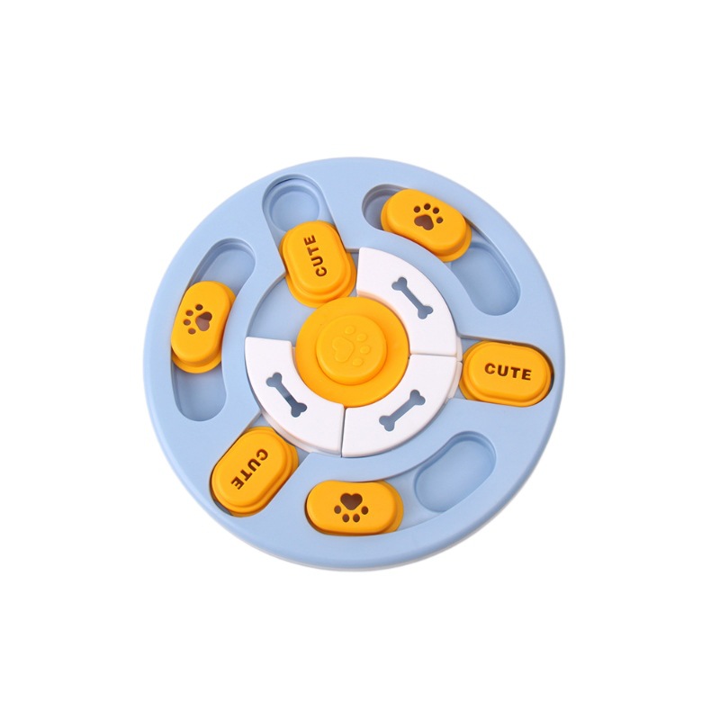 New Dog Movement Interactive Toy Feeder Anti-Choking Training Bowl Slow-Feeding Puzzle Feeder Plate Treat Dispenser Pet Supplies