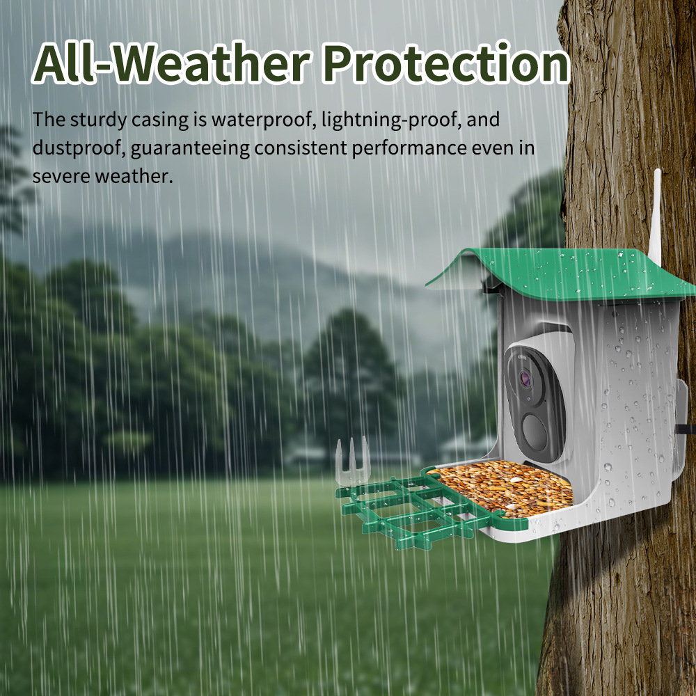 Hot Sale Smart Remote Monitoring Bird Feeder Camera Bird Feeders for Outdoors with Night Vision and Alarm Function