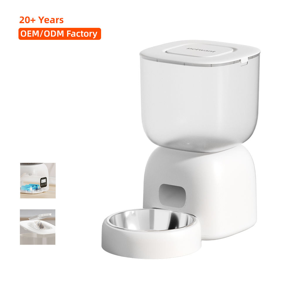 Automatic Pet Feeder 3L Self-Feeding Dog Feeder Timed 10S Voice Recorder Dual Power Supply Automatic Cat Food Dispenser