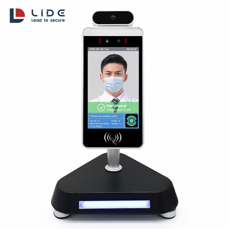 Factory Wholesale Price 5 Inch Facial Recognition Thermometer Temperature Scanner Time Attendance RFID Access Control System