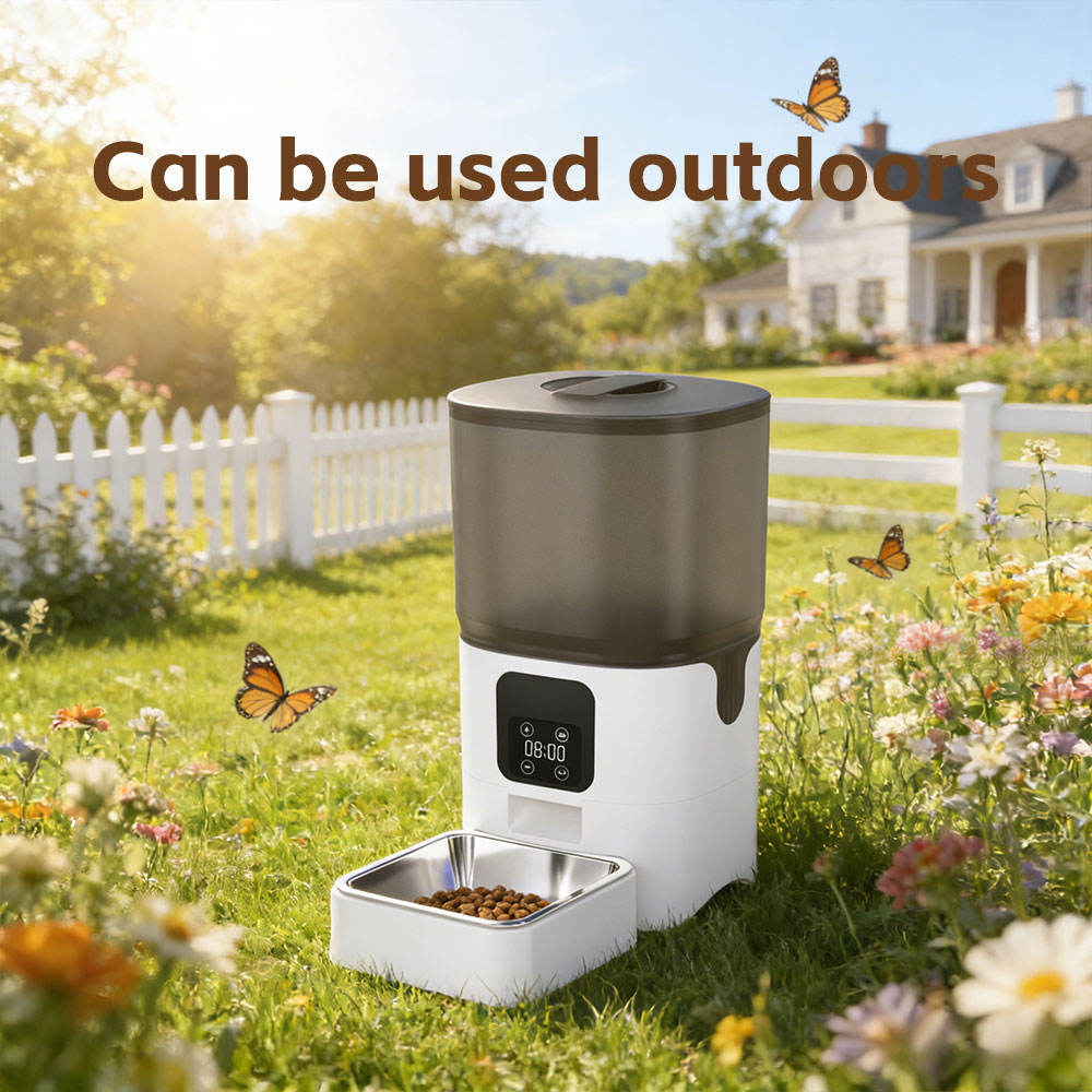 6L Premium Large Capacity Automatic Dog Feeder Remote Control App for Precise Portion Feeding-WiFi version