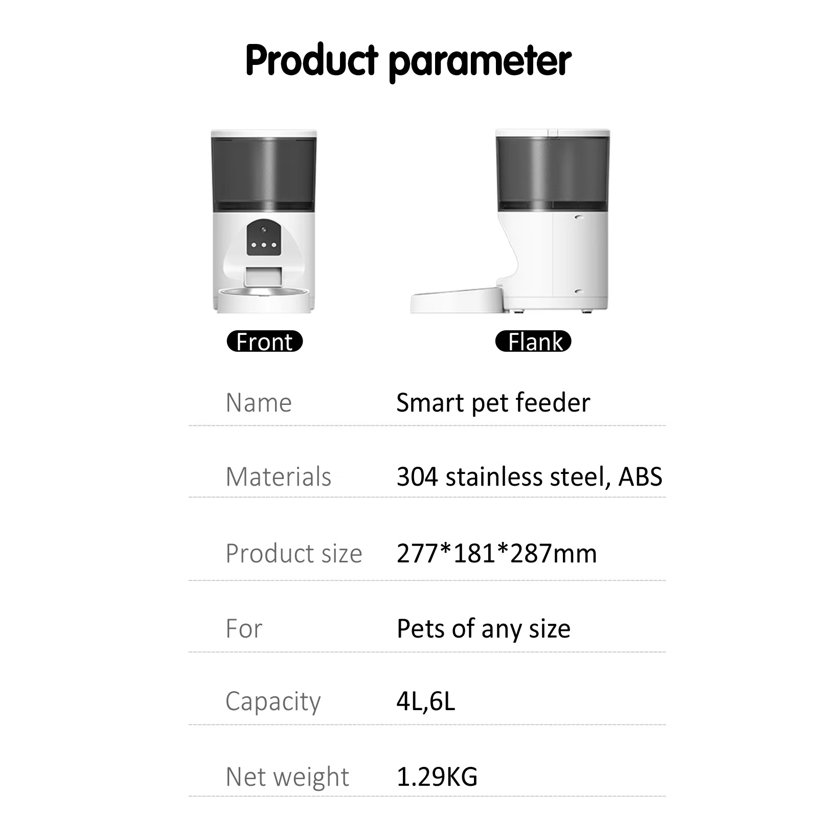 Smart Automatic Pet Feeder AI Camera With Live Viewing and Voice Talk
