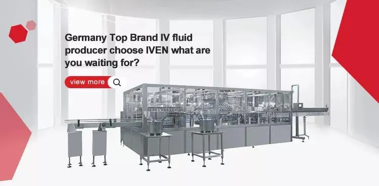PE/PP Pneumatic Lifting Liquid Filling Equipment IV Solution Bottle Blow-Fill-Seal System