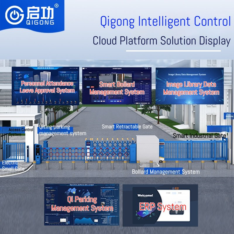 Qigong RFID Face Recognition Parking/Visitor/ERP/Bollard Intelligent Control System