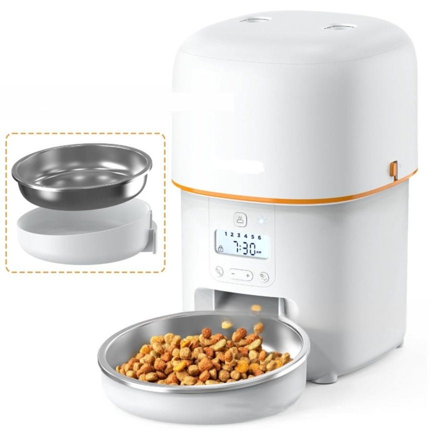 Wholesale OEM/ODM White Cute 2L/4L Video Automatic Feeder for Cat with Programmable Timer for Precise Scheduled Pet Meals