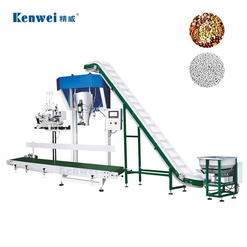 Streamlined Packing System with Single Head Bulk Linear Weigher Packaging System