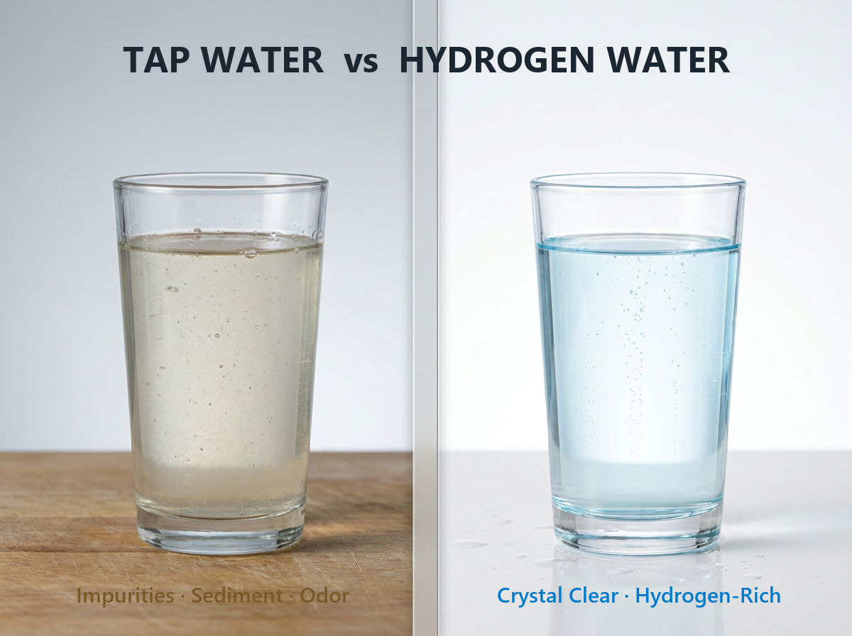 Tap Water vs Hydrogen Water Comparison