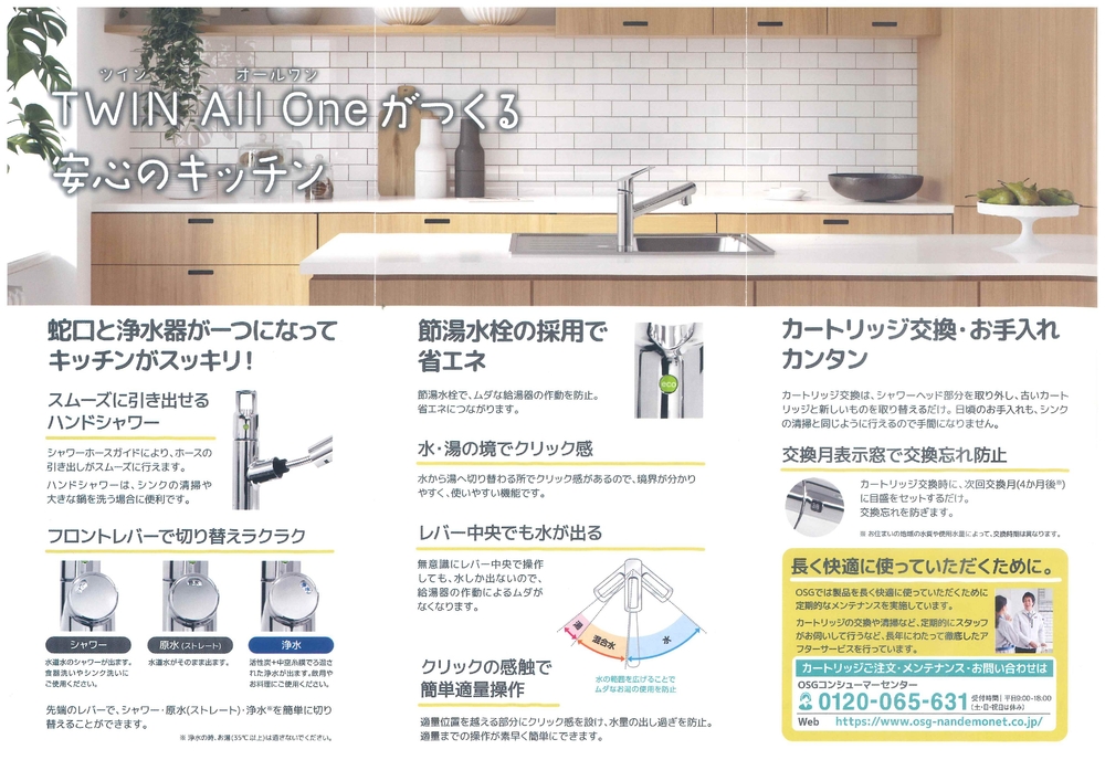 All-In-One TWIN Type Water Dispenser Efficient Household Built-In Faucet Manual Power Source Water Treatment Appliances