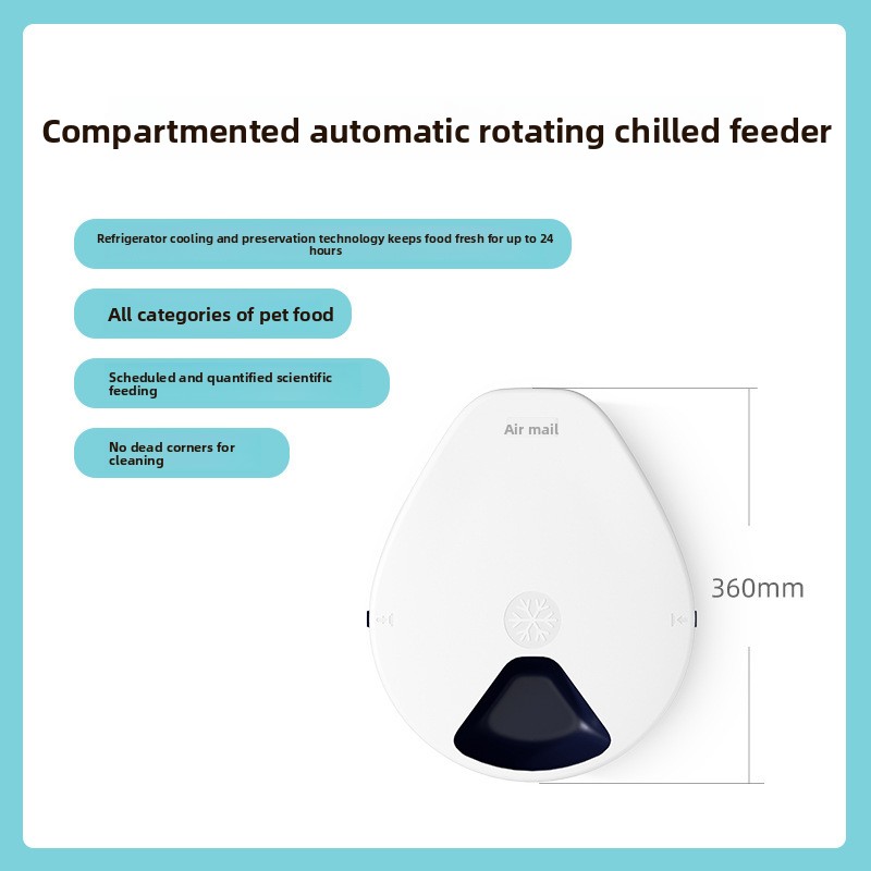 Automatic Pet Refrigerator Wet Food Feeder Plug-in Refrigeration Storage Intelligent Indoor Use Lightweight 1.5kg Dogs Cats