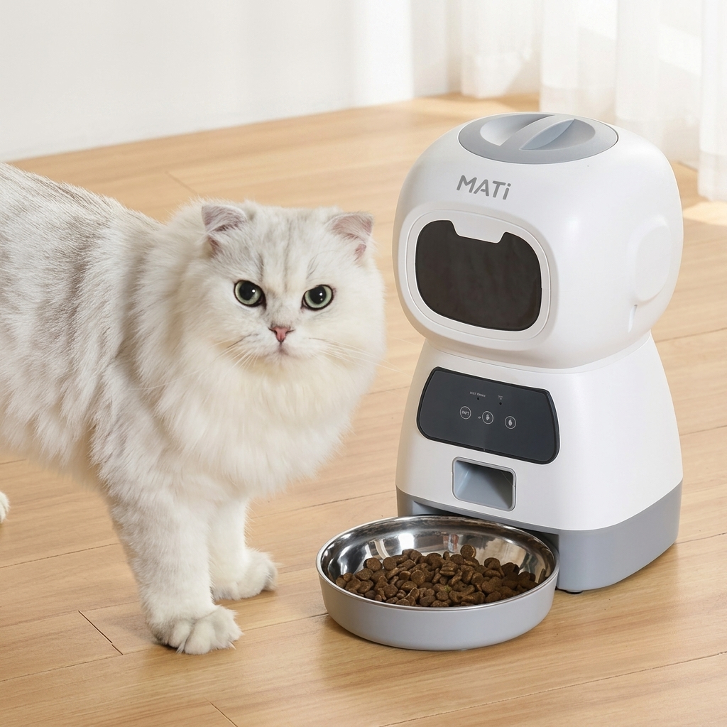 3.5L WiFi Smart Automatic Pet Feeder for Cats and Small Dogs, Timed Food Dispenser with APP Control, 10s Voice Recording