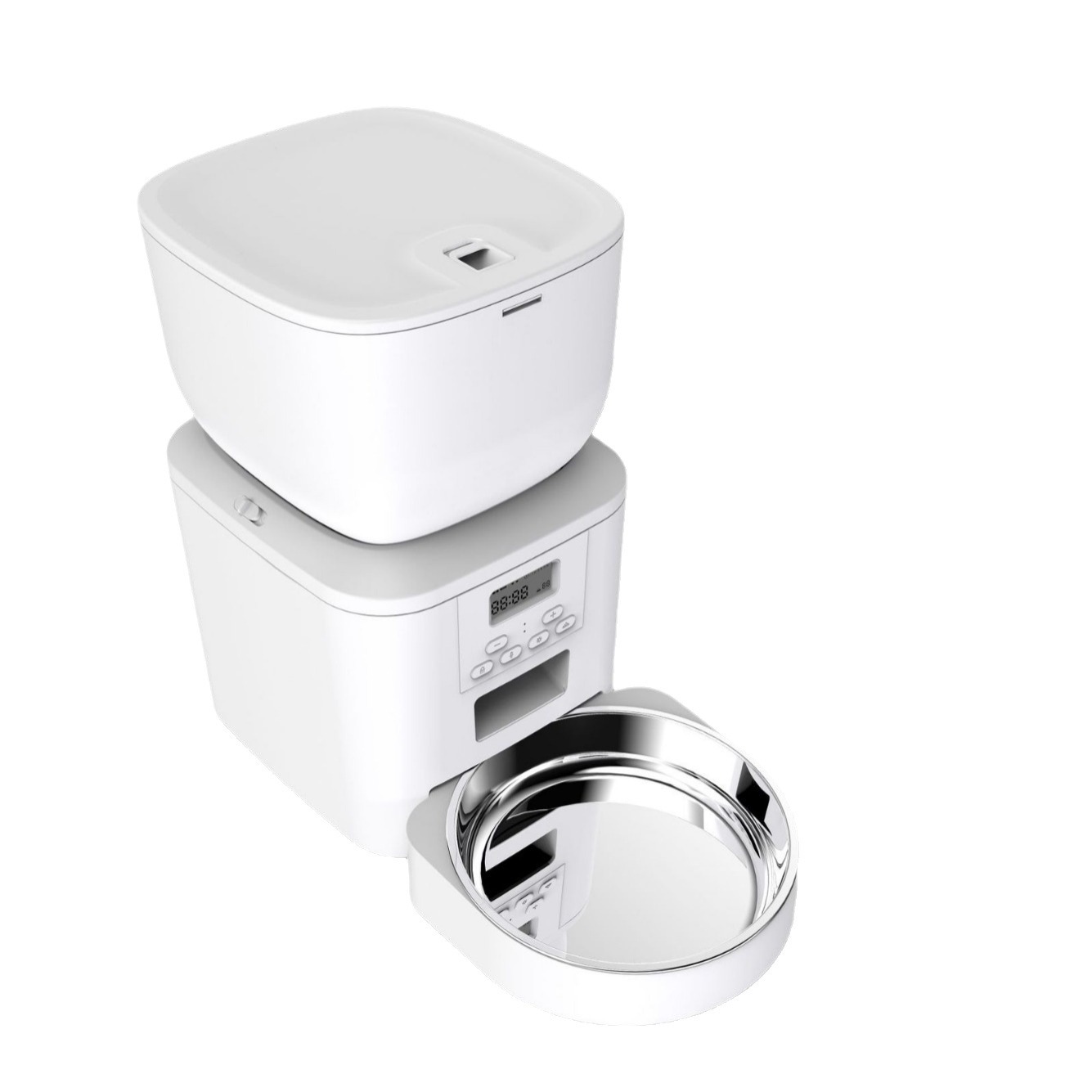 OEM Automatic Pet Feeder Set Durable Plastic Auto Food and Water Dispenser with Leak Proof Feature