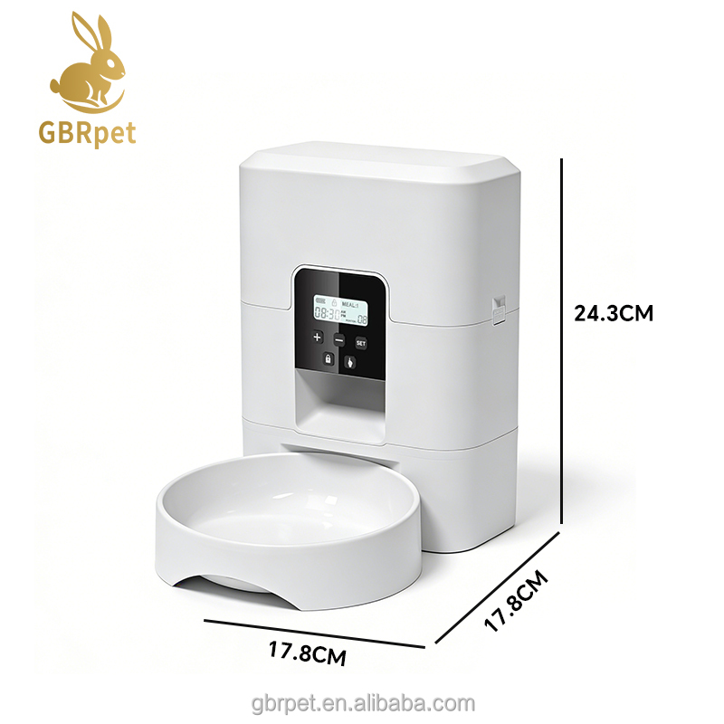 Smart Dog Feeder with WiFi Remote Control Outdoor &amp; Travel Use Timed &amp; Portion-Controlled Automatic Feeder