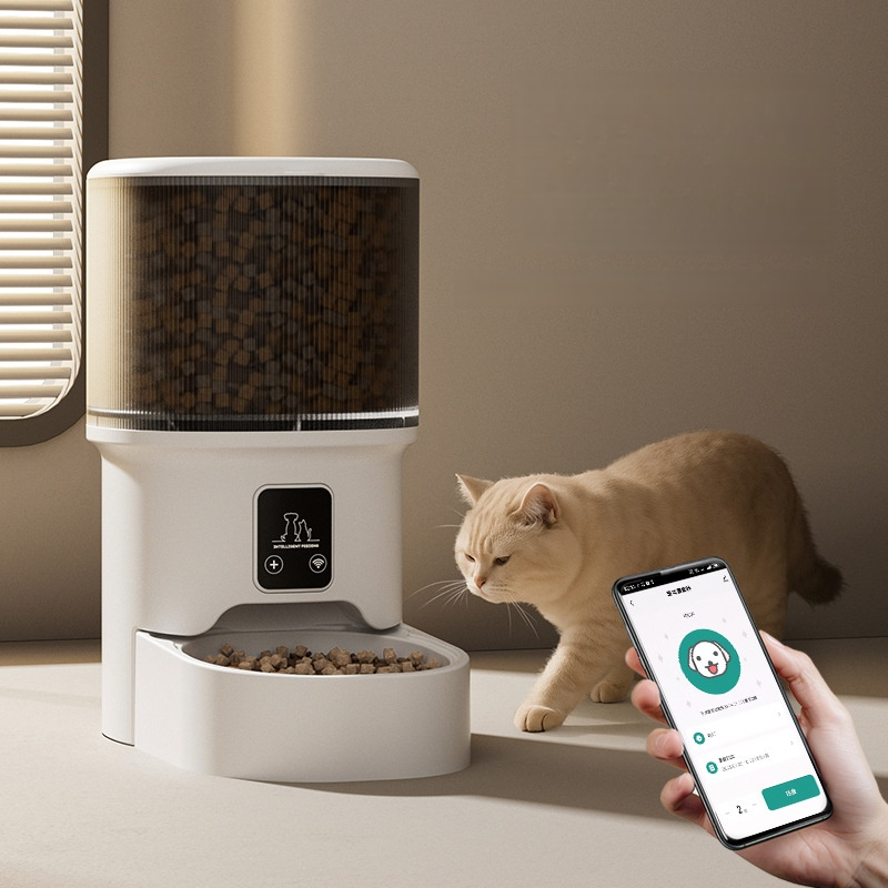 Smart Wifi Automatic Cat Food Feeder Camera Portable Remote Control Pet Feeder Video Remote Control Smart Feeder