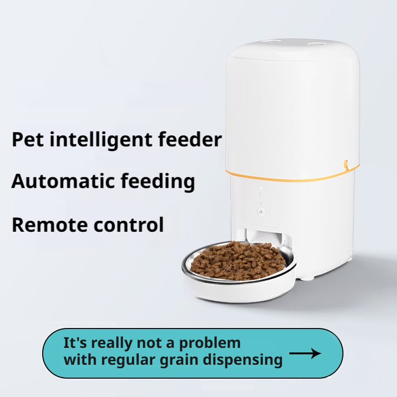Wholesale OEM/ODM White Cute 2L/4L Video Automatic Feeder for Cat with Programmable Timer for Precise Scheduled Pet Meals