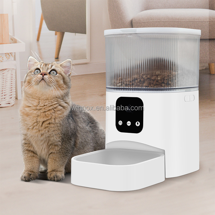 7 Days Delivery Petshop Products 3L Adjustable Portable Bowls Automatic Cat Feeder Dry Food Smart Pet Feeder with Camera