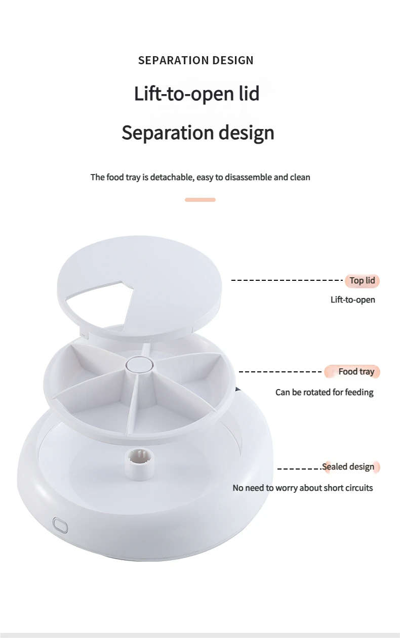 Smart Automatic Pet Wet Food Dispenser Feeder